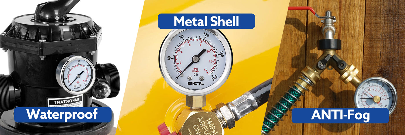 Added Anti-Fog for Home Water Pressure Gauge